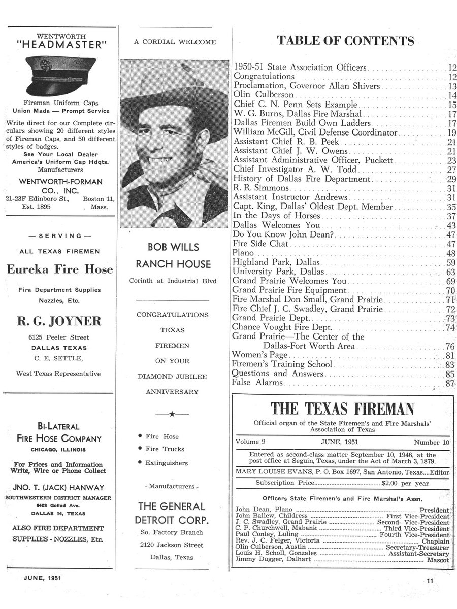 1951 Texas Fireman page 11